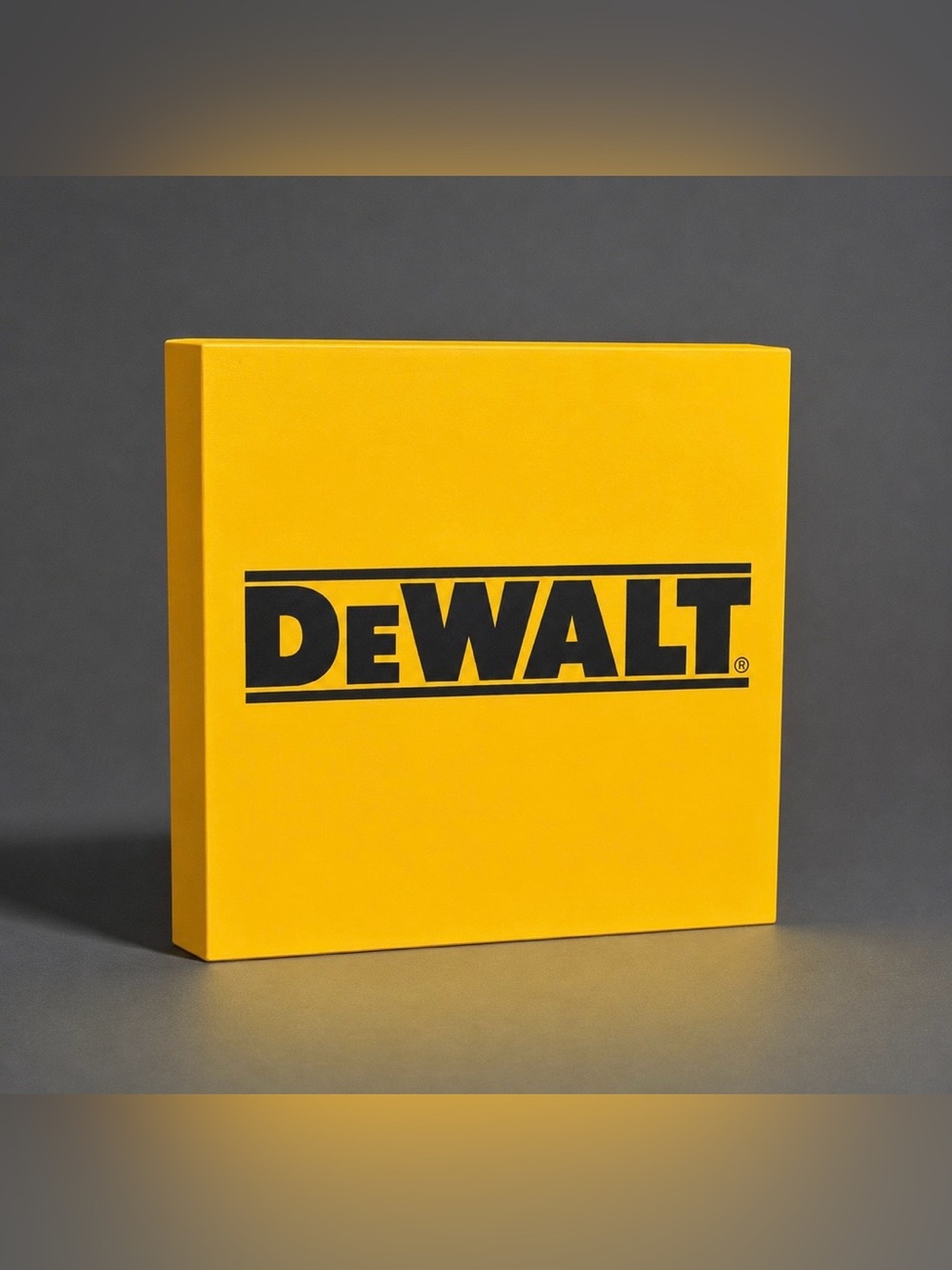 Dewalt Tools LED Light Box - USB powered - 3D Printed Wall Art!